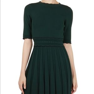 Ted Baker Dorlean Skater Dress, Dark Green